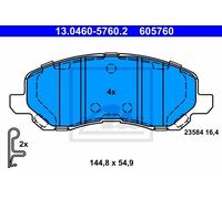 Set di pastiglie freno ATE 13.0460-5760.2, anteriore