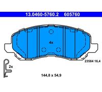 Set di pastiglie freno ATE 13.0460-5760.2, fronte
