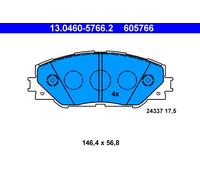 ATE 13.0460-5766.2 Kit pastiglie freno, Freno a disco per TOYOTA