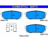 KIT PASTIGLIE FRENO POST ATE KIA SORENTO I 3.5 V6 4x4 143KW 02> 13046057732
