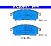 ATE 13.0460-5778.2 - Kit pastiglie freno asse anteriore 605778