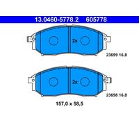 Set di pastiglie freno ATE 13.0460-5778.2, anteriore