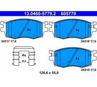 ATE 13.0460-5779.2 - Kit pastiglie freno asse anteriore 605779