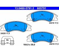 ATE 13.0460-5791.2 Kit pastiglie freno, Freno a disco per KIA