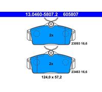 ATE 13.0460-5807.2 Kit pastiglie freno a disco NISSAN