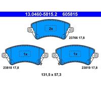 ATE 13.0460-5815.2 Kit pastiglie freno, Freno a disco per TOYOTA