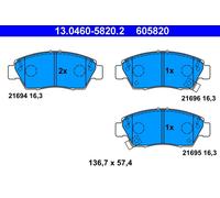Set di pastiglie freno ATE 13.0460-5820.2, fronte