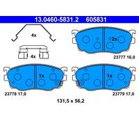 ATE 13.0460-5831.2 Kit pastiglie freno, Freno a disco per MAZDA