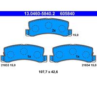 ATE 13.0460-5840.2 Kit pastiglie freno, Freno a disco per LEXUS,TOYOTA