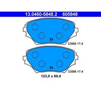 ATE 13.0460-5848.2 Kit pastiglie freno, Freno a disco per TOYOTA
