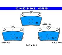 ATE 13.0460-5849.2 Kit pastiglie freno, Freno a disco per TOYOTA