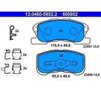 ATE 13.0460-5852.2 Kit pastiglie freno, Freno a disco per DAIHATSU