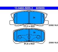 ATE 13.0460-5855.2 Kit pastiglie freno, Freno a disco per CHRYSLER,CITROËN,JEEP,