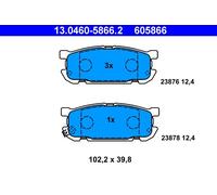 ATE 13.0460-5866.2 Kit pastiglie freno, Freno a disco per MAZDA