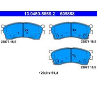 ATE 13.0460-5868.2 Kit pastiglie freno, Freno a disco per KIA