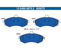 ATE 13.0460-5875.2 Kit pastiglie freno a disco HYUNDAI KIA