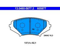 ATE 13.0460-5877.2 Kit pastiglie freno, Freno a disco per MAZDA