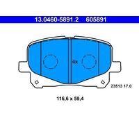 ATE 13.0460-5891.2 Kit pastiglie freno a disco TOYOTA
