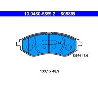 ATE 13.0460-5899.2 Kit pastiglie freno, Freno a disco per CHEVROLET,DAEWOO