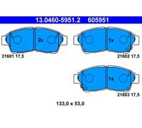 Set di pastiglie freno ATE 13.0460-5951.2, anteriore