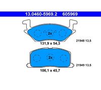 ATE 13.0460-5969.2 Kit pastiglie freno, Freno a disco per TOYOTA