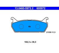 ATE 13.0460-5972.2 Kit pastiglie freno, Freno a disco per DAIHATSU,MAZDA,SUZUKI
