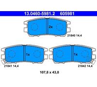 ATE 13.0460-5981.2 Kit pastiglie freno a disco MITSUBISHI