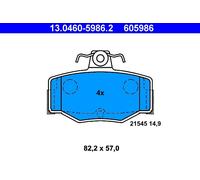 ATE 13.0460-5986.2 Kit pastiglie freno, Freno a disco per NISSAN