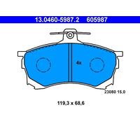 ATE 13.0460-5987.2 Kit pastiglie freno, Freno a disco per MITSUBISHI