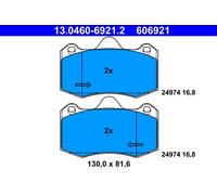 ATE pastiglie freno 13.0460-6921.2 130x81,6 spessore 16,8 mm predisposto sensore