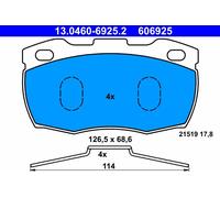 ATE 13.0460-6925.2 Kit pastiglie freni per LAND ROVER Defender SUV (L316)