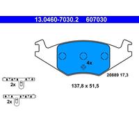 ATE 13.0460-7030.2 Kit pastiglie freno, Freno a disco per SEAT,VW