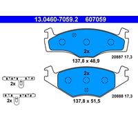 Set di pastiglie freno ATE 13.0460-7059.2, anteriore
