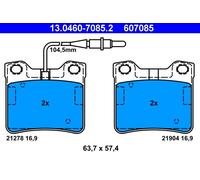 ATE 13.0460-7085.2 Kit pastiglie freno, Freno a disco per MERCEDES-BENZ