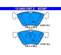 Set di pastiglie freno ATE 13.0460-7087.2