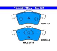 Set di pastiglie freno ATE 13.0460-7102.2