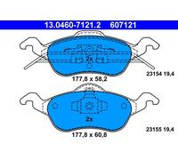 Ate Kit Pastiglie Freno 13.0460-7121.2