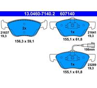 Set di pastiglie freno ATE 13.0460-7140.2, anteriore