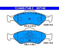 Set di pastiglie freno ATE 13.0460-7148.2, anteriore