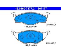 ATE 13.0460-7177.2 Kit pastiglie freno, Freno a disco per VW