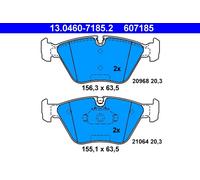 ATE 13.0460-7185.2 Kit pastiglie freno, Freno a disco per BMW