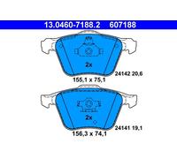 ATE 13.0460-7188.2 Kit pastiglie freno, Freno a disco per VOLVO