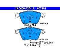 KIT PASTIGLIE FRENO ANT ATE AUDI A6 Allroad 2.7 TDI 120KW 06>11 13046072012