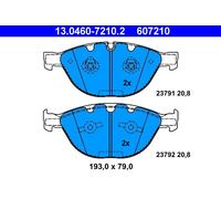 ATE 13.0460-7210.2 Kit pastiglie freno, Freno a disco per BMW