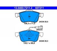 ATE 13.0460-7211.2 Kit pastiglie freno, Freno a disco per ALFA ROMEO