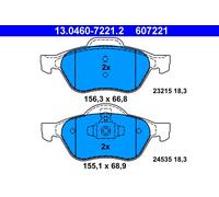 Set di pastiglie freno ATE 13.0460-7221.2, fronte