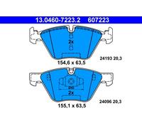 ATE 13.0460-7223.2 Kit pastiglie freno, Freno a disco per BMW
