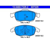 ATE 13.0460-7229.2 Kit pastiglie freno, Freno a disco per CITROËN,DS,PEUGEOT
