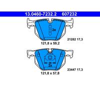 ATE 13.0460-7232.2 Set Pastiglia Freno, Freno a Disco per BMW