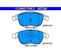 Set di pastiglie freno ATE 13.0460-7249.2, anteriore